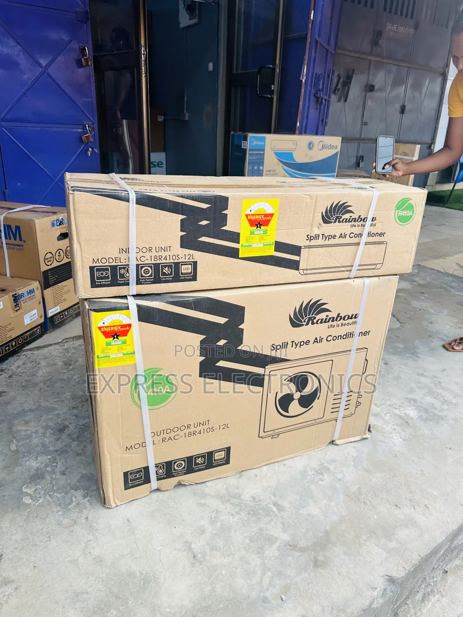 Text Us for Your Rainbow Split R410 Gas 1.5hp