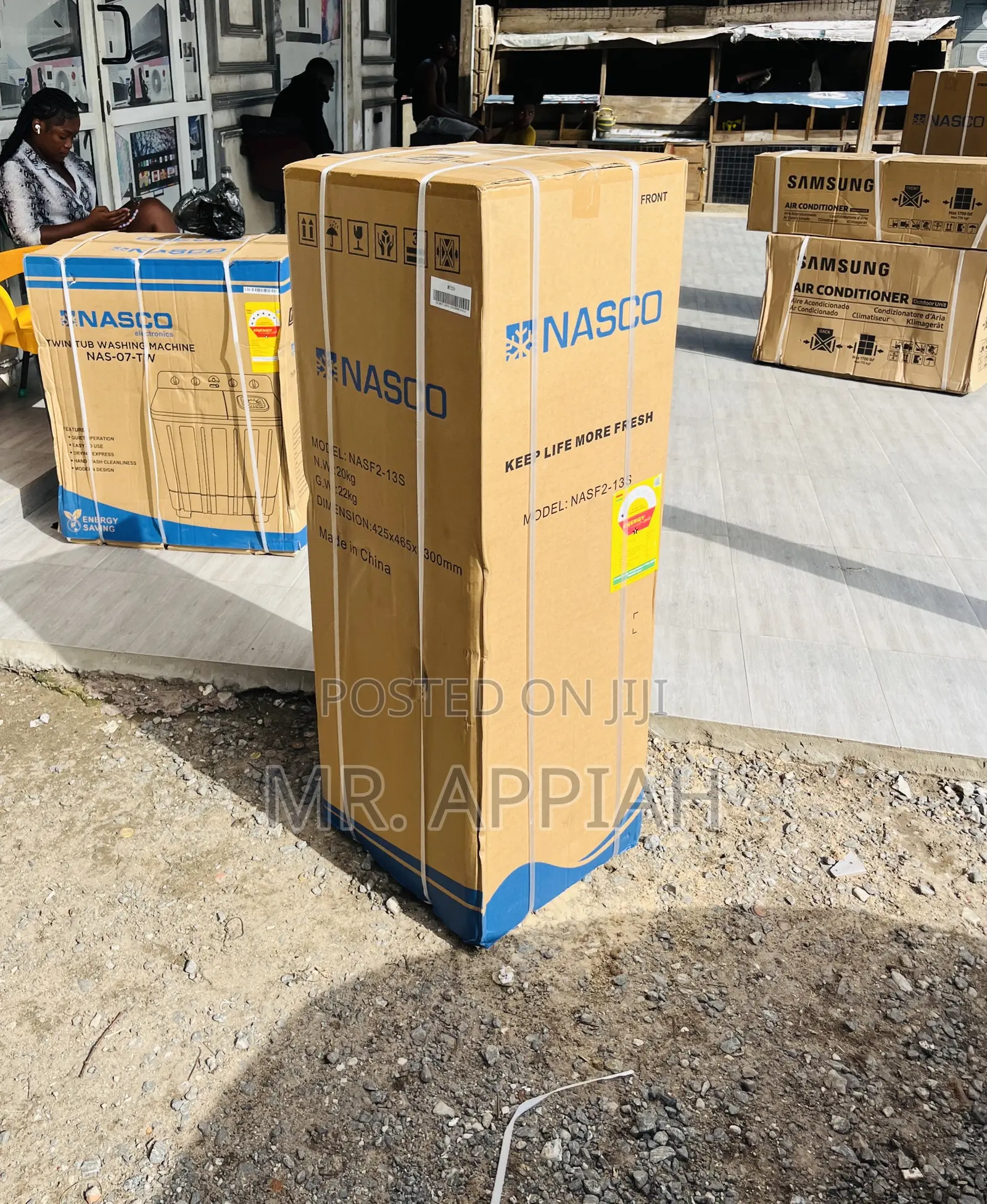 Efficient Nasco 98ltrs Double Door Fridge(Nasf2-13s)