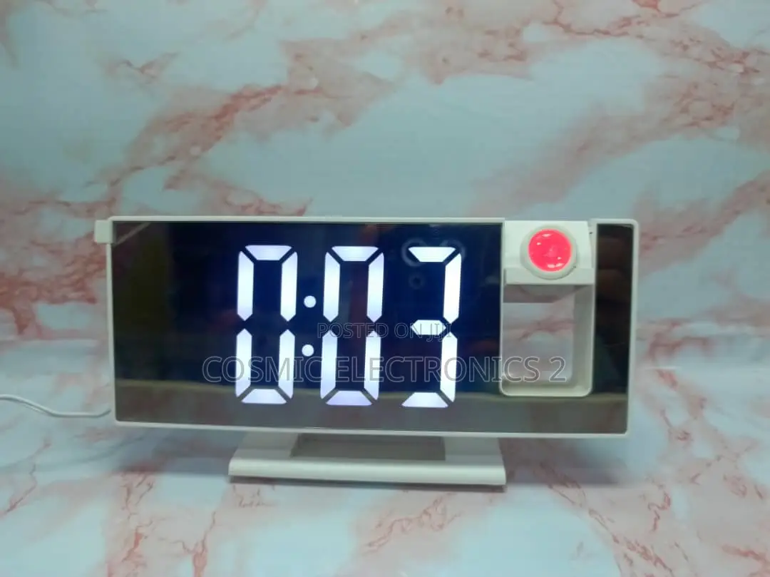 Projector Mirror Alarm Clock