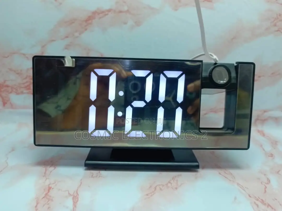 Projector Mirror Alarm Clock
