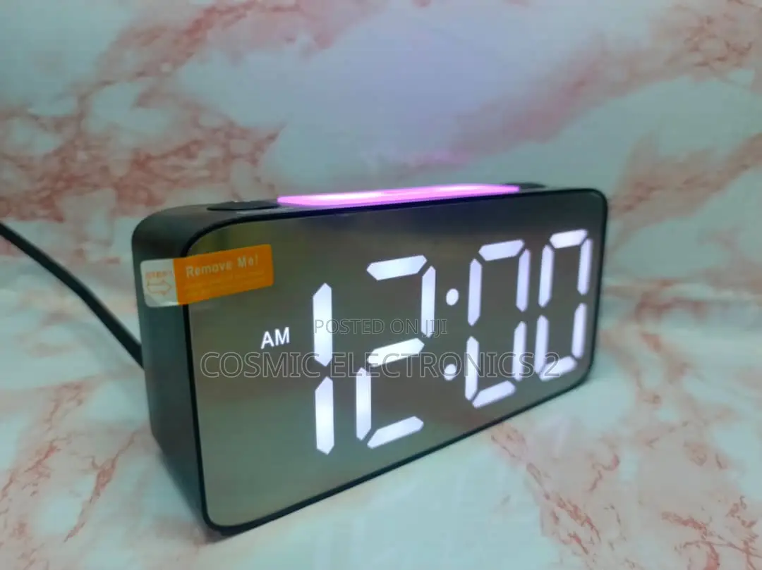 RGB Colorful Digital Alarm Clock With Snooze Button