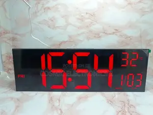 16-Inch Large Led Display Alarm Clock With Multi- Display