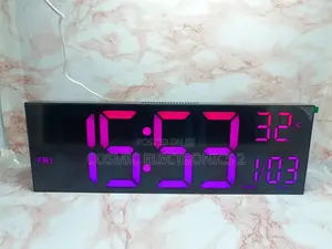 16-Inch Large Led Display Alarm Clock With Multi- Display