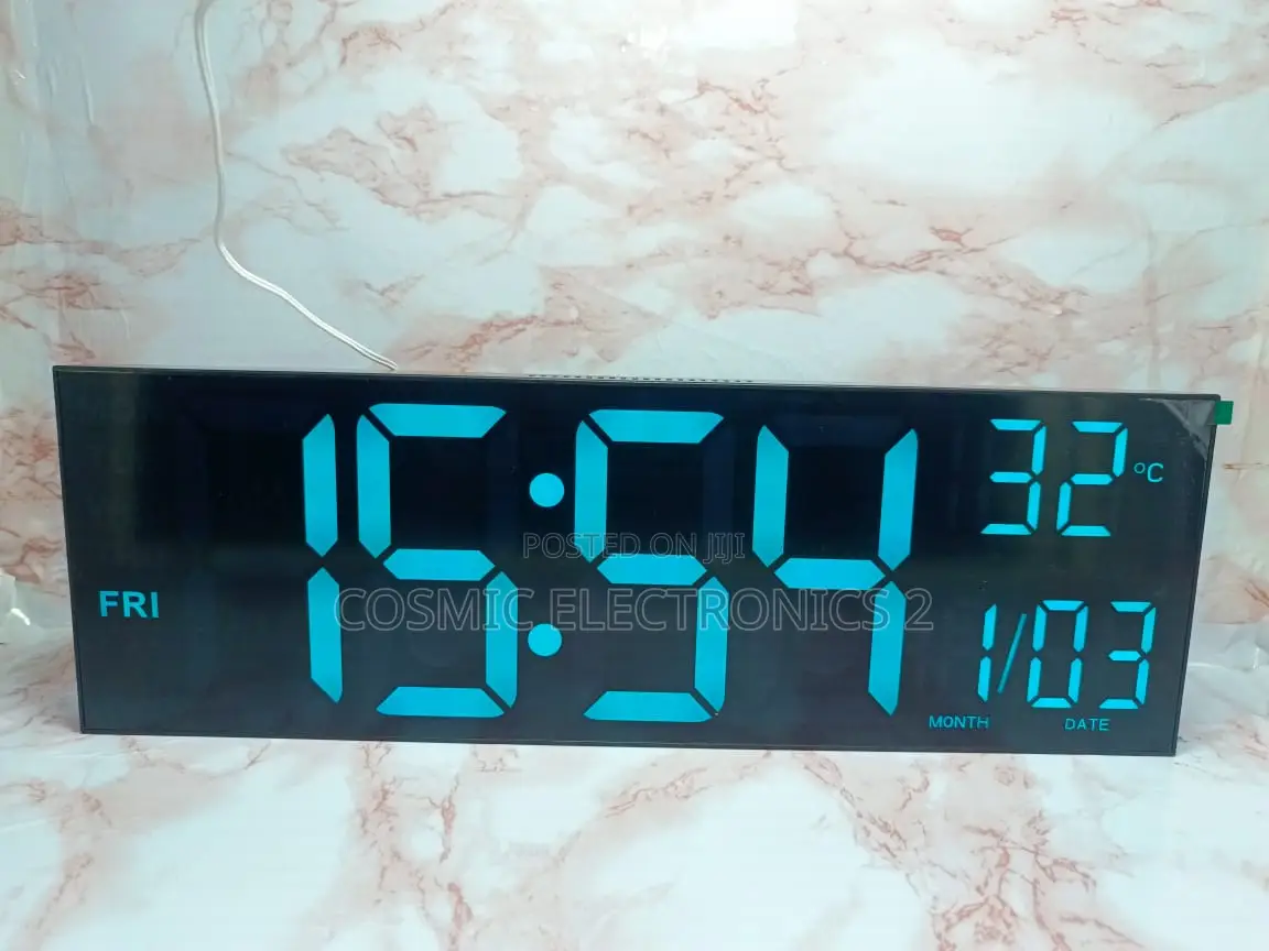 16-Inch Large Led Display Alarm Clock With Multi- Display
