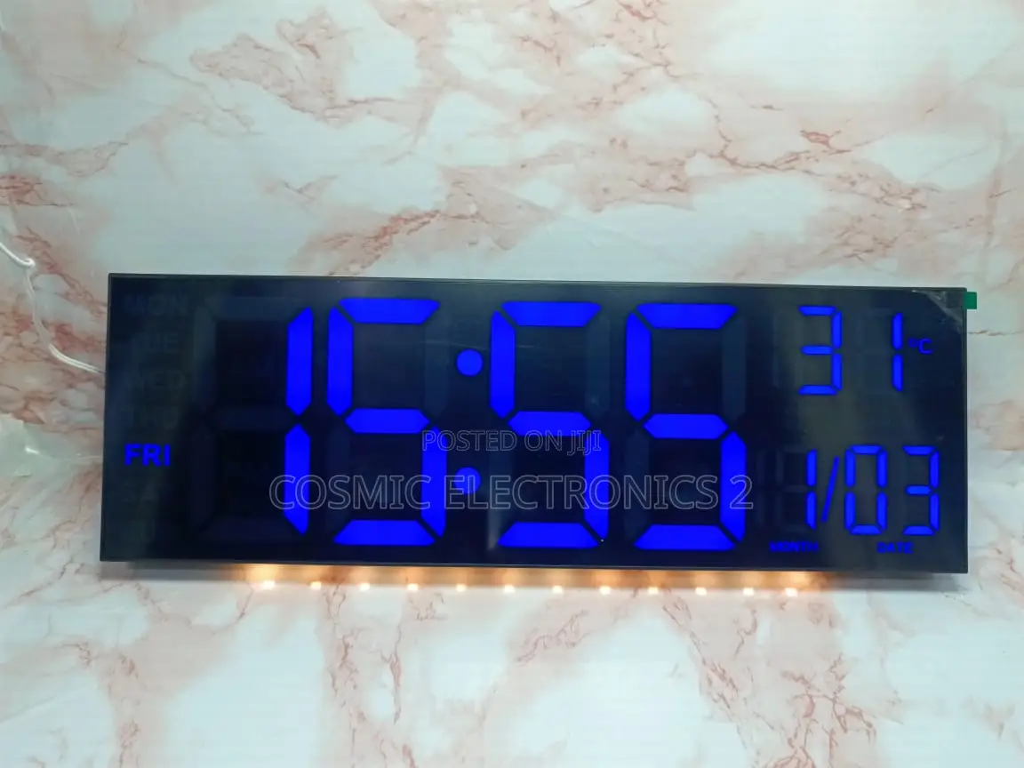 16-Inch Large Led Display Alarm Clock With Multi- Display