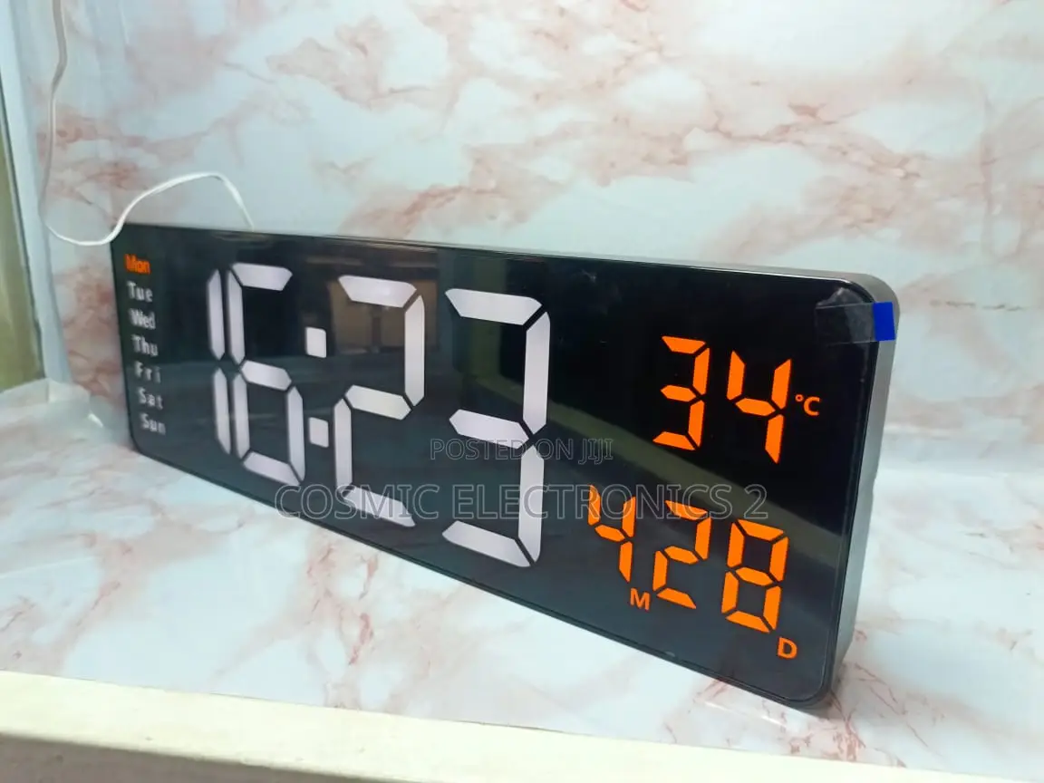 16-Inch Rectangular Digital Wall Clock