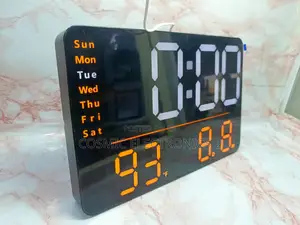 Led Digital Wall Clock With Multi-Functional Display