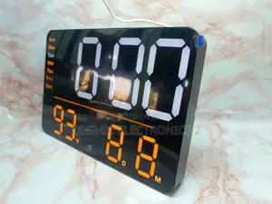 Led Digital Wall Clock With Multi-Functional Display