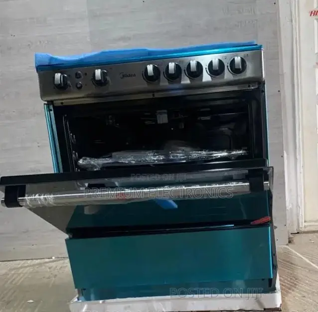 Midea-5-Burner-Gas-Cooker-With-Oven-30amg5g027-Silver