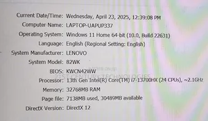Laptop Lenovo Legion 5i 32GB Intel Core i7 SSD 1T