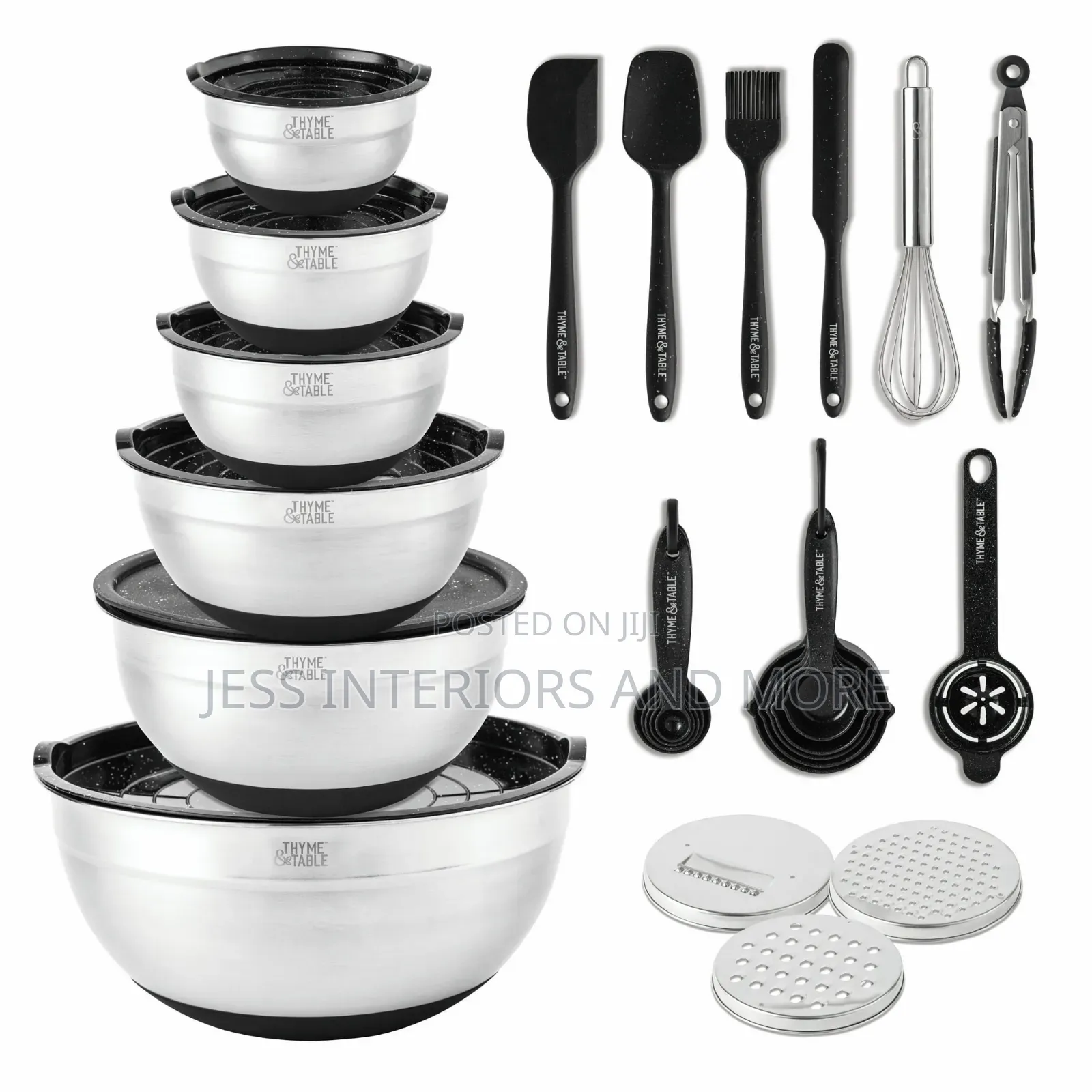 32 Piece Stainless Steel Mixing Bowls