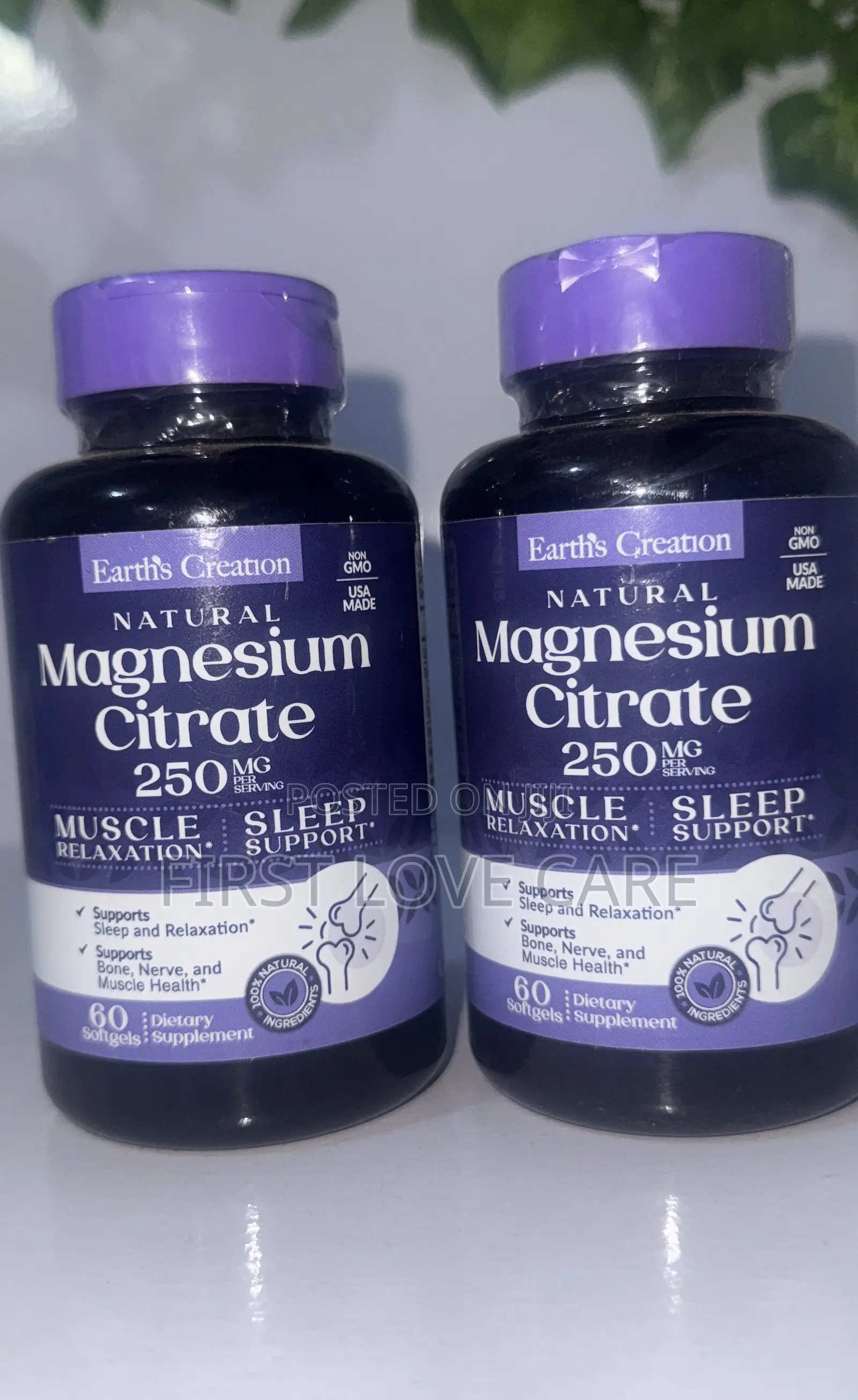 Earths Creation Magnesium Citrate 250mg