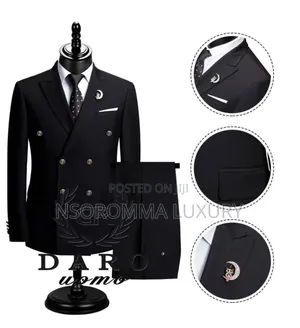 Double Breasted Executive Suit for Men