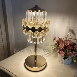 Table Lamps / Bedside Lamp Gold Crystal
