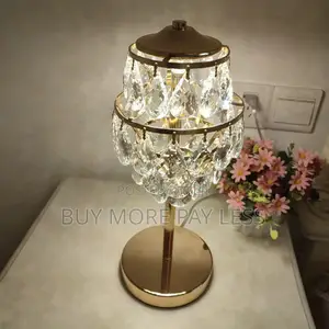 Table Lamps / Bedside Lamp Gold Crystal