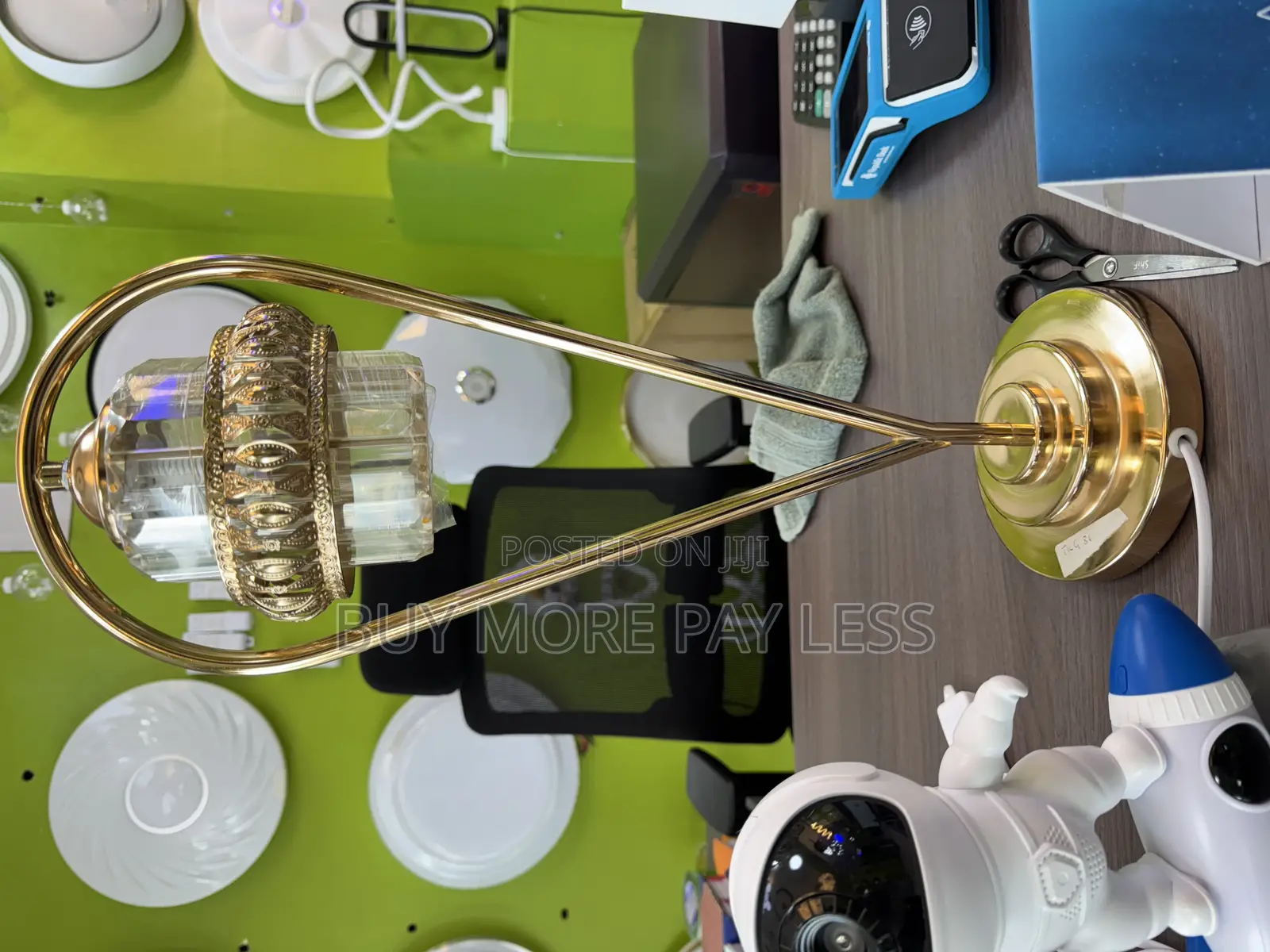 Table Lamps / Bedside Lamp Gold Crystal