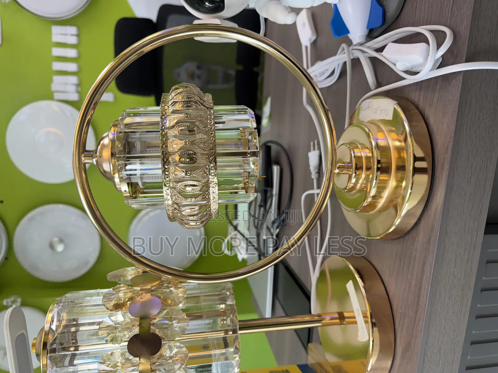 Table Lamps / Bedside Lamp Gold Crystal