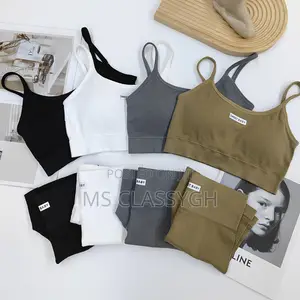 Tank Top Yoga Sports Set Shorts Set Nylon Comfortable