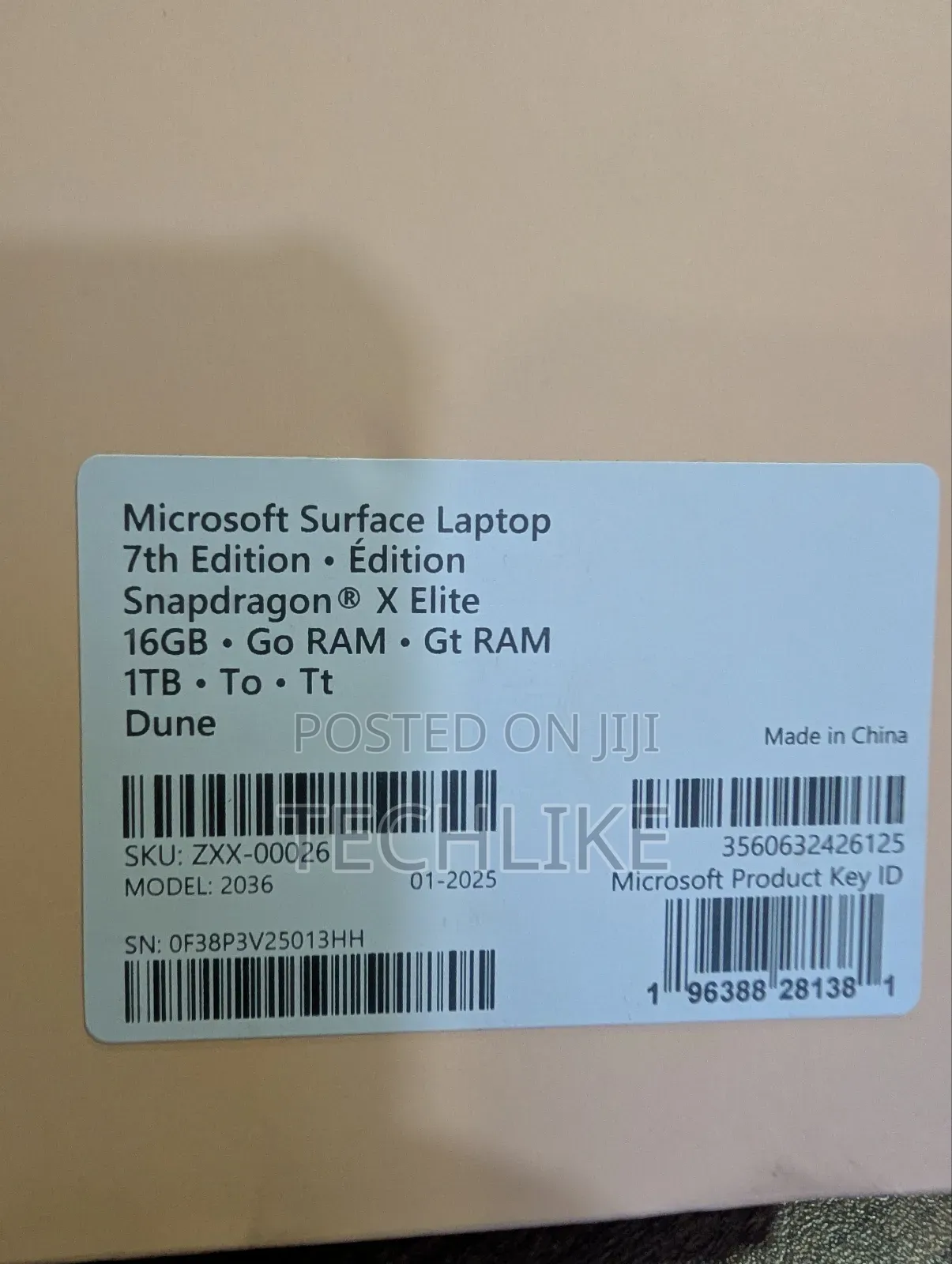 New Microsoft Surface Laptop 7 16GB Qualcomm Snapdragon X Elite SSD 1T