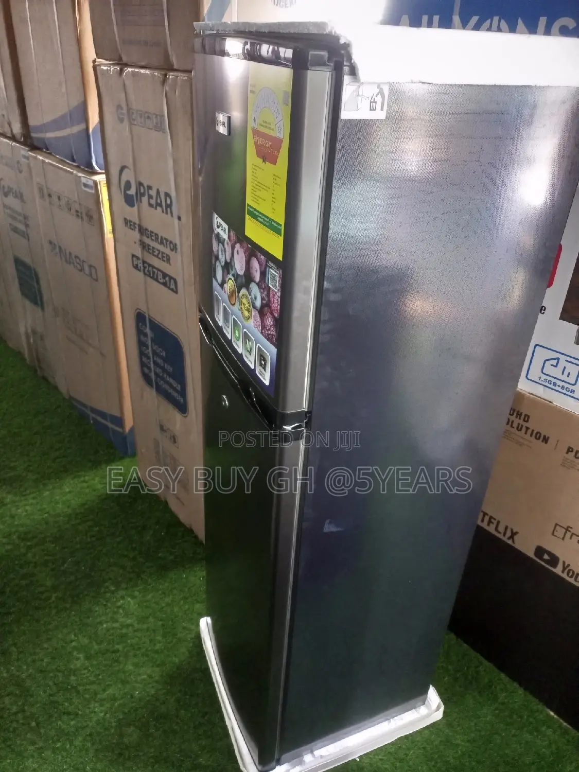 4 Shelves Top Freezer Fridge Pearl Strong Fridge