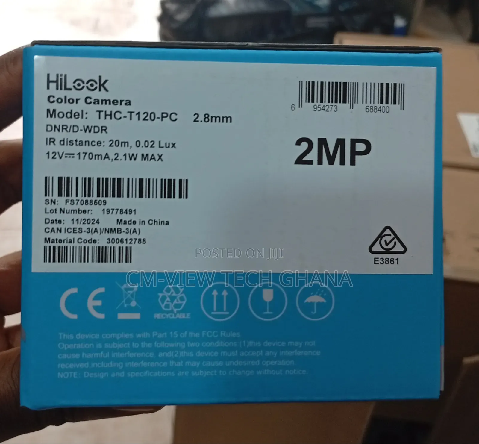 Hilook 2mp Dome/Indoor Camera ( THC-T120-Pc)