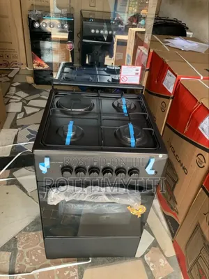 Matt Black Enamel Volcano 50x50cm 3gas 1electric Burner