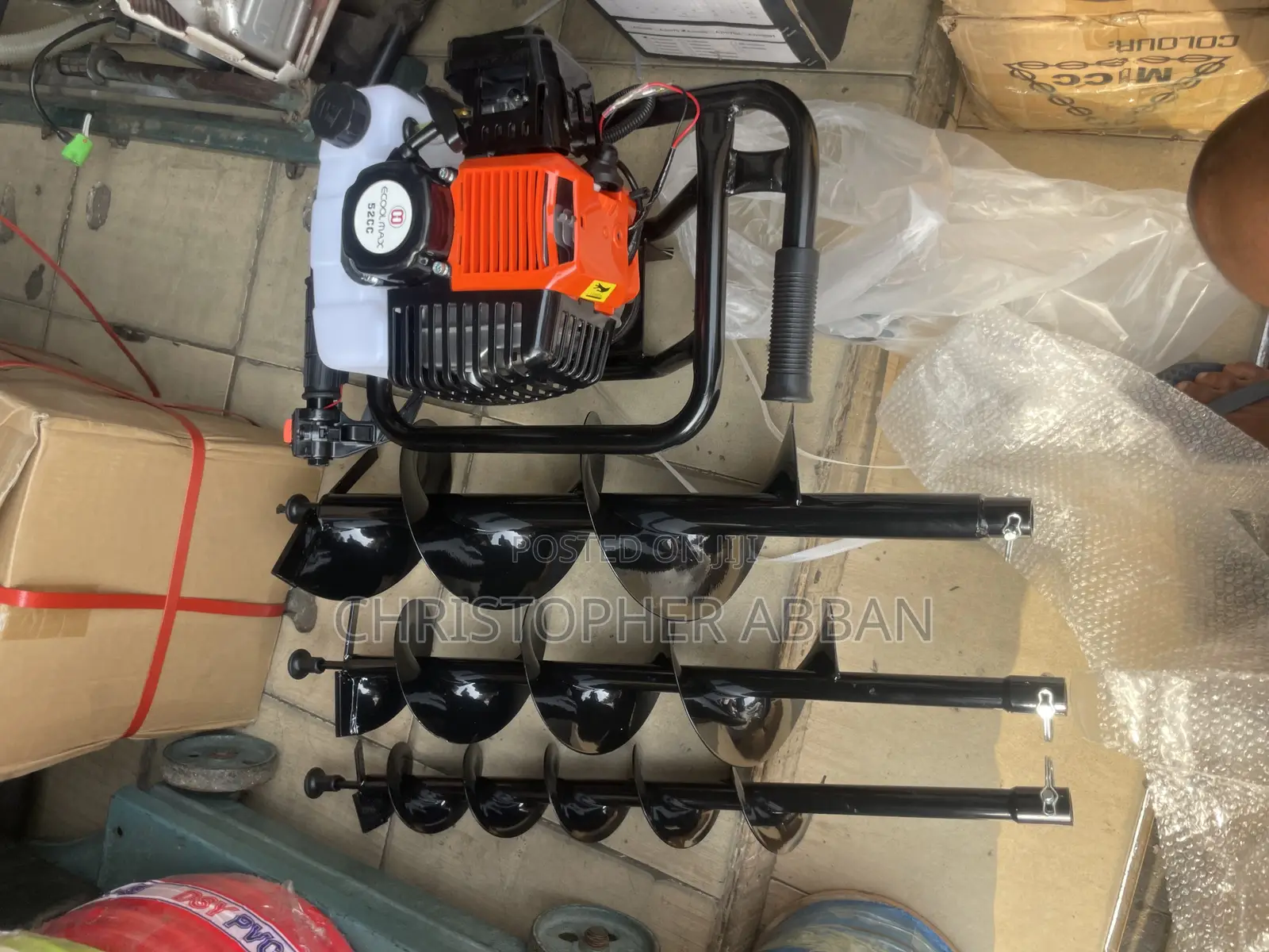 52cc Earth Auger With 3 Bits