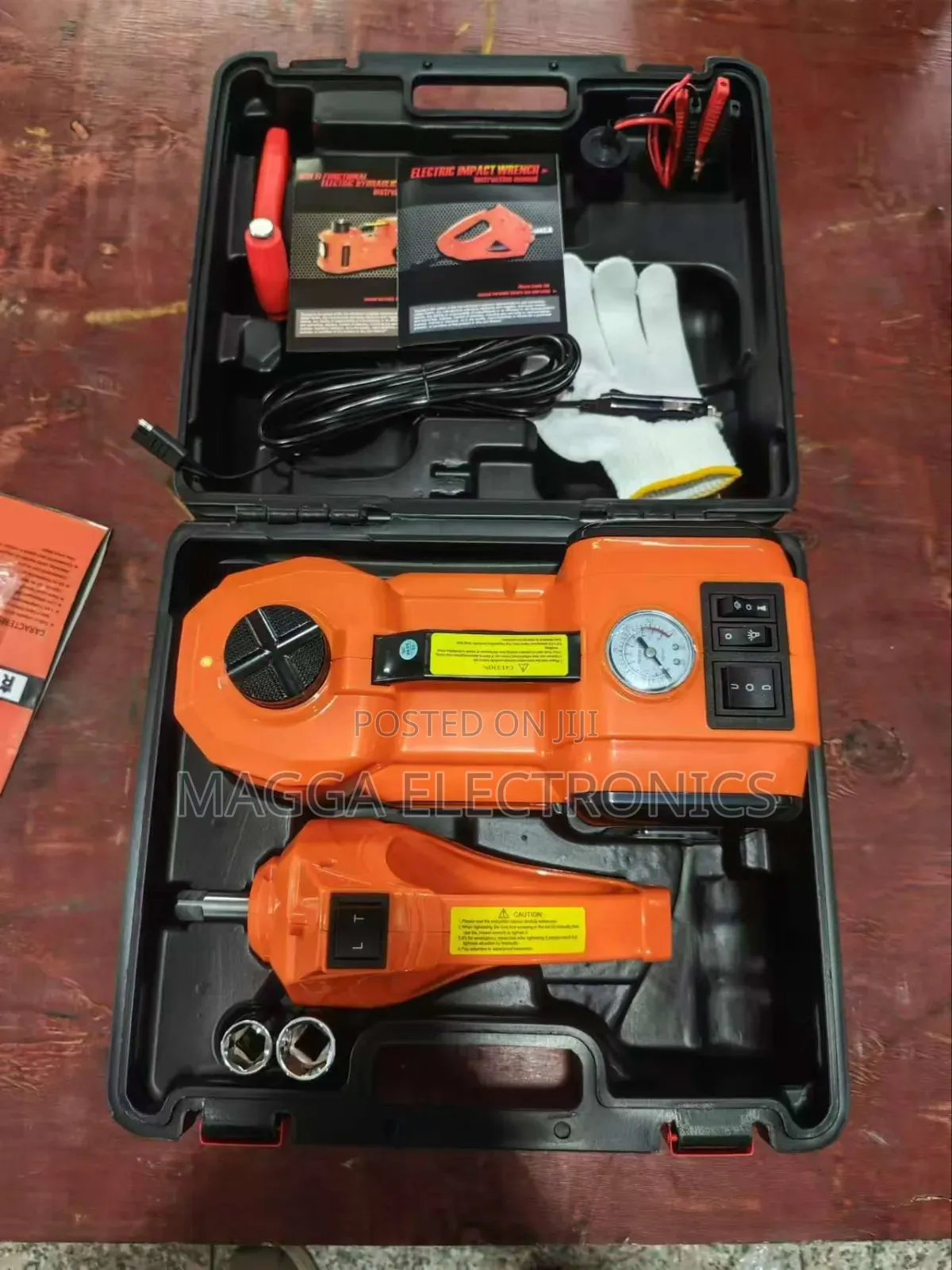 Electric Car Jack and Wrench Set