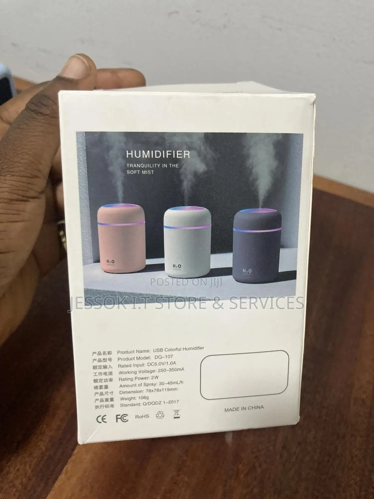 Portable Colorful Mini Air Humidifier Essential Oil Diffuser