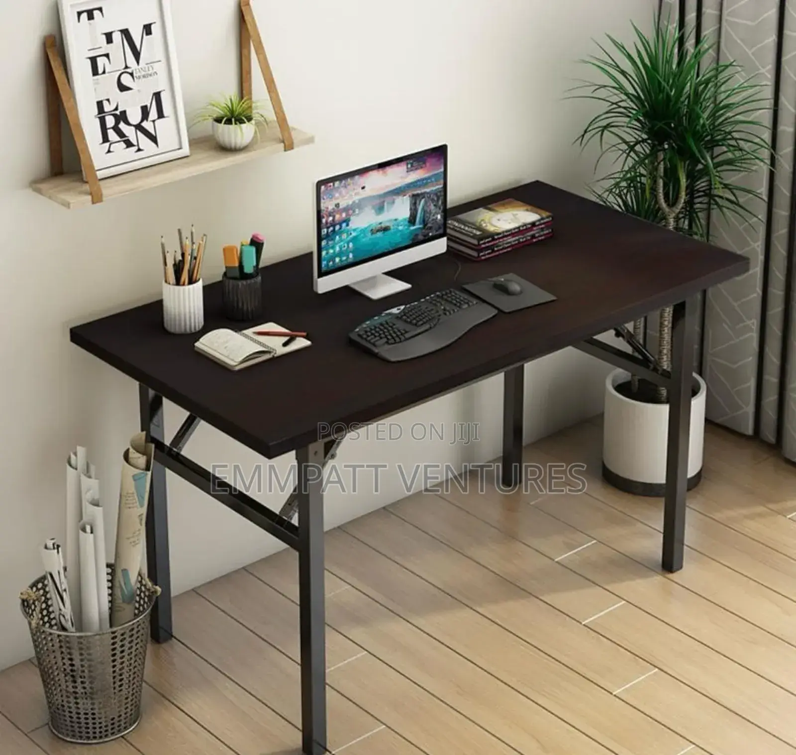 Quality Modern Office Desk Coffee Colour