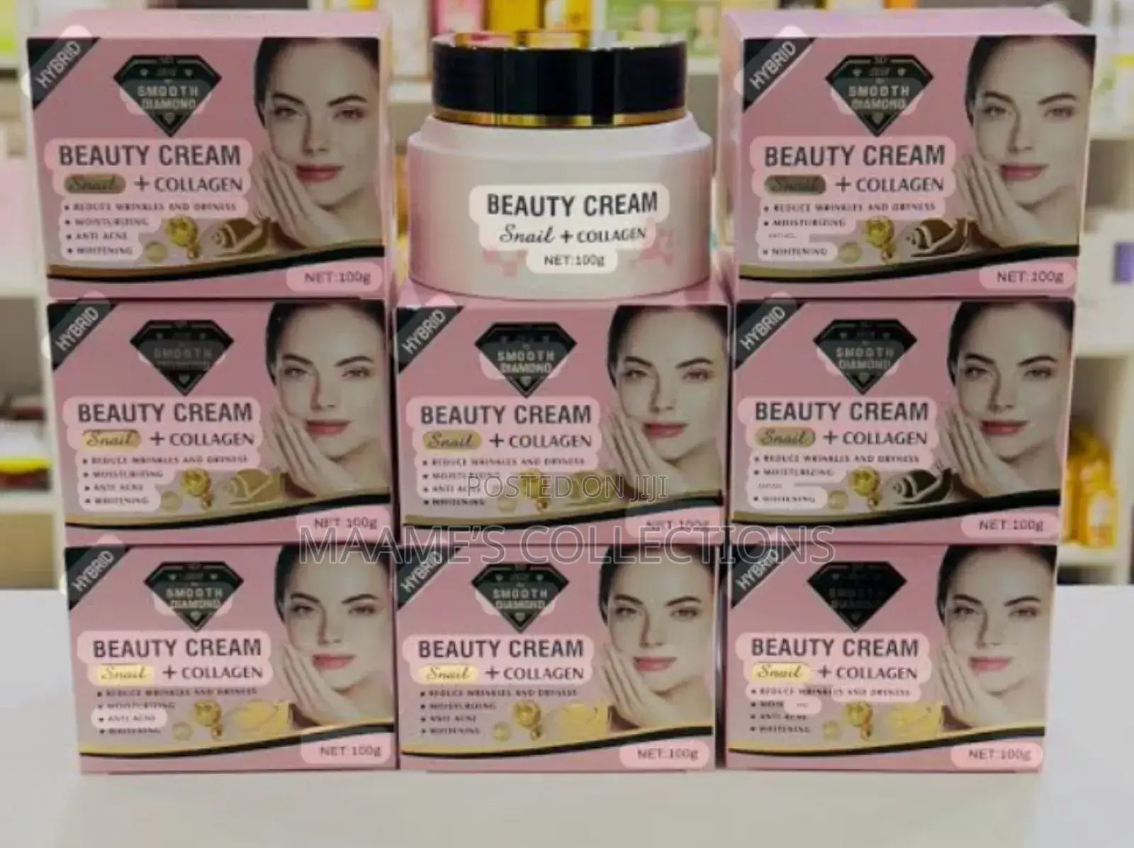 Smooth Diamond Beauty Cream ( Snail + Collagen) Face Cream