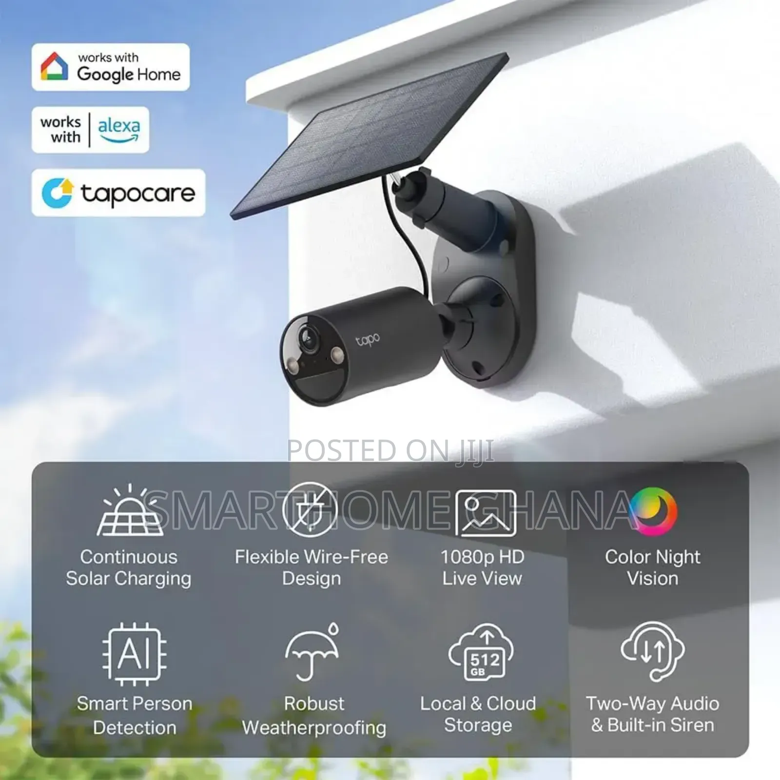 Tapo C403 Solar Powered Wifi Security Camera Kit 1080p