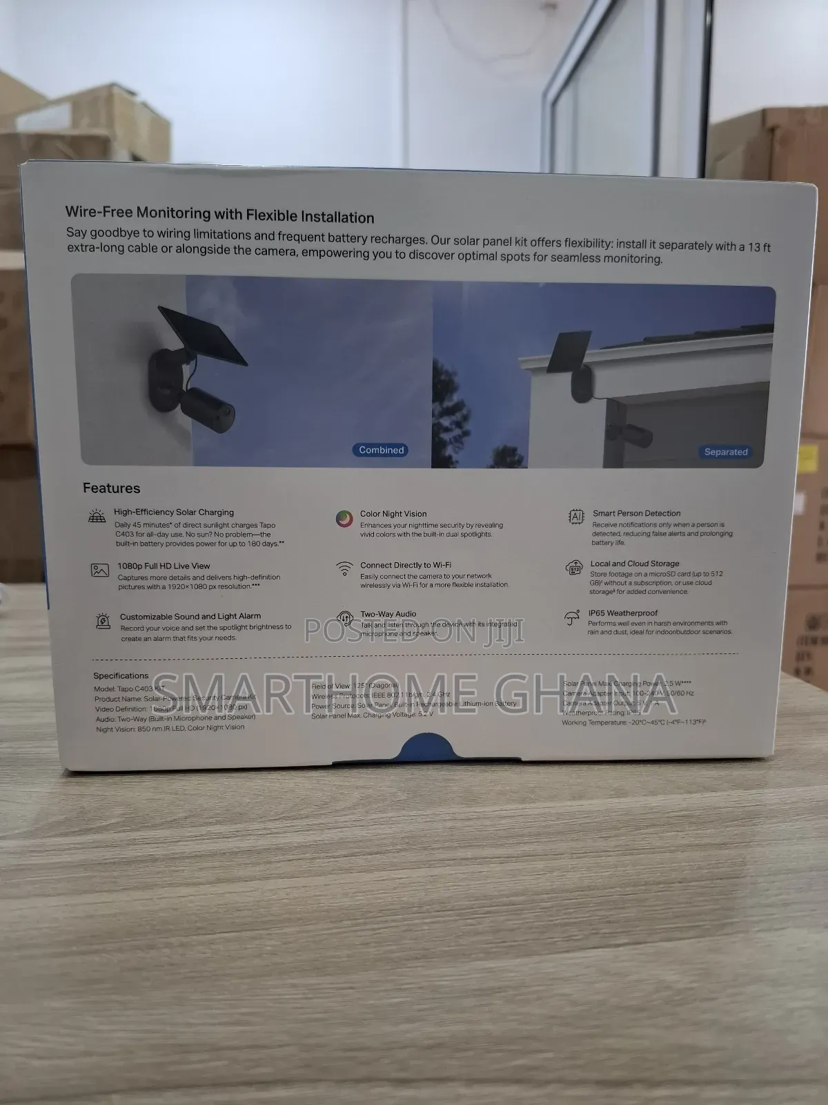 Tapo C403 Solar Powered Wifi Security Camera Kit 1080p in Madina ...