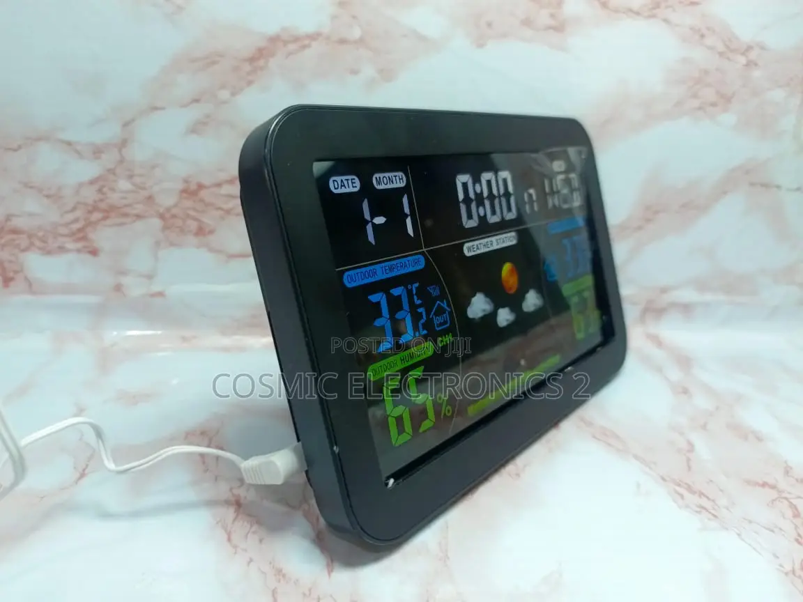433 MHZ Wireless Weather Station Clock