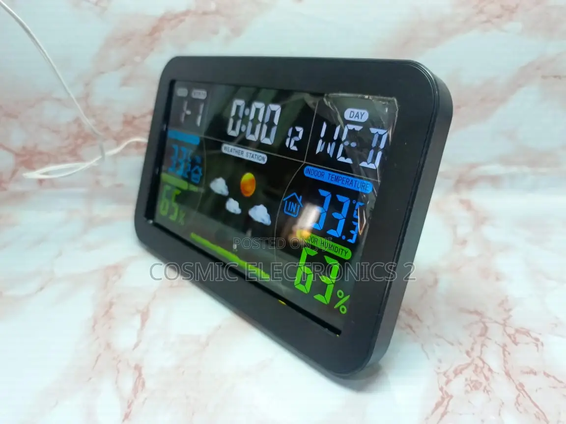 433 MHZ Wireless Weather Station Clock