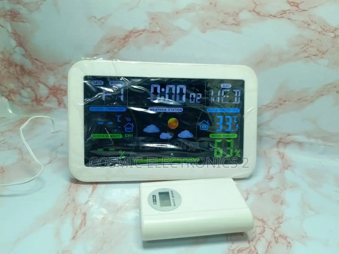 433 MHZ Wireless Weather Station Clock