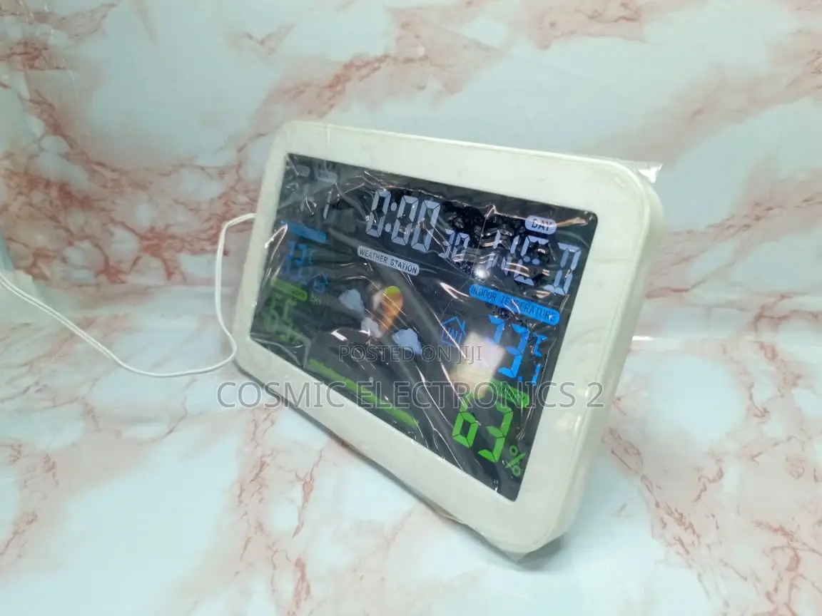 433 MHZ Wireless Weather Station Clock