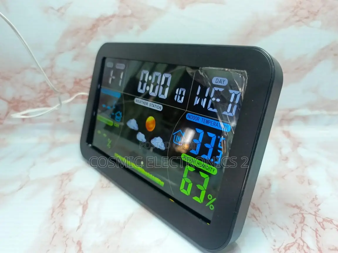 433 MHZ Wireless Weather Station Clock