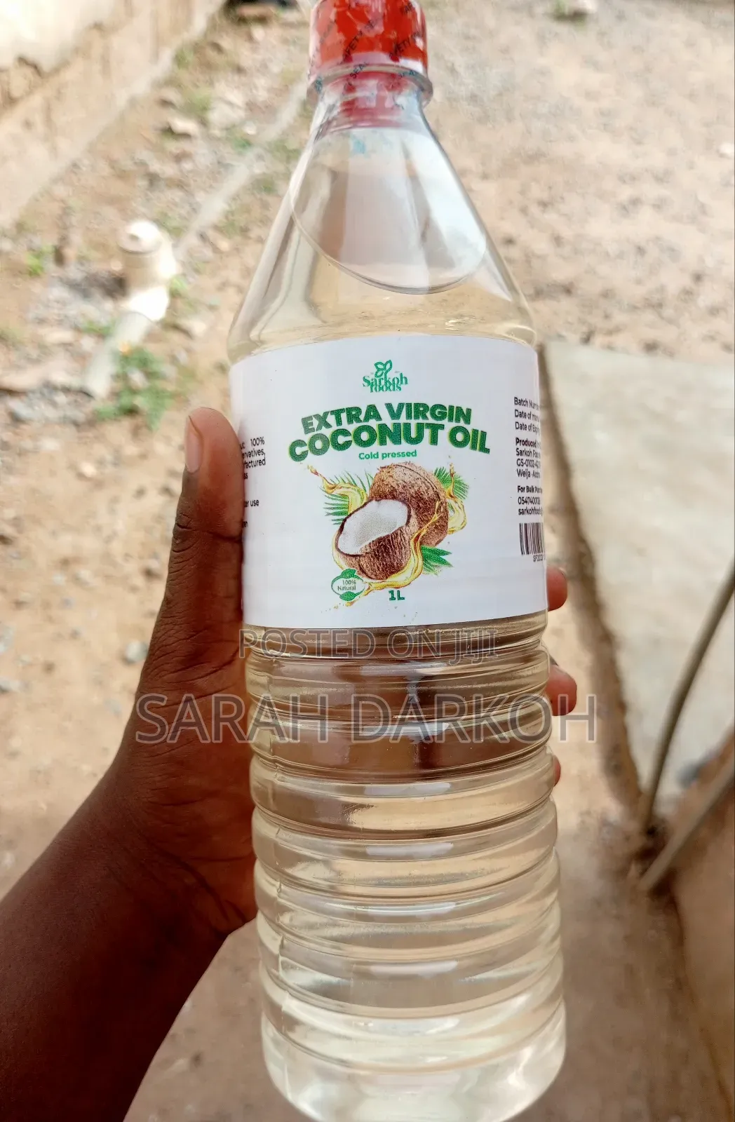 Extra Virgin Coconut Oil(Cold Pressed)1liter