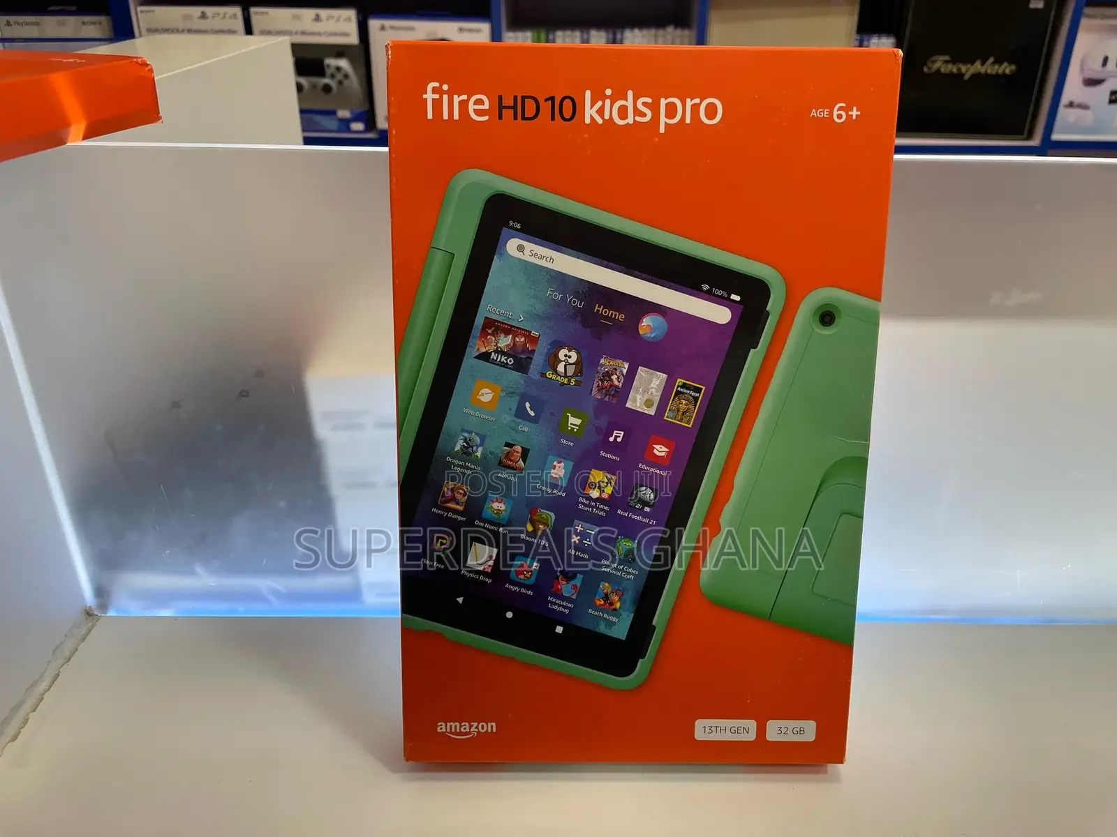 New Amazon Fire HD 10 Kids Pro 32 GB Green