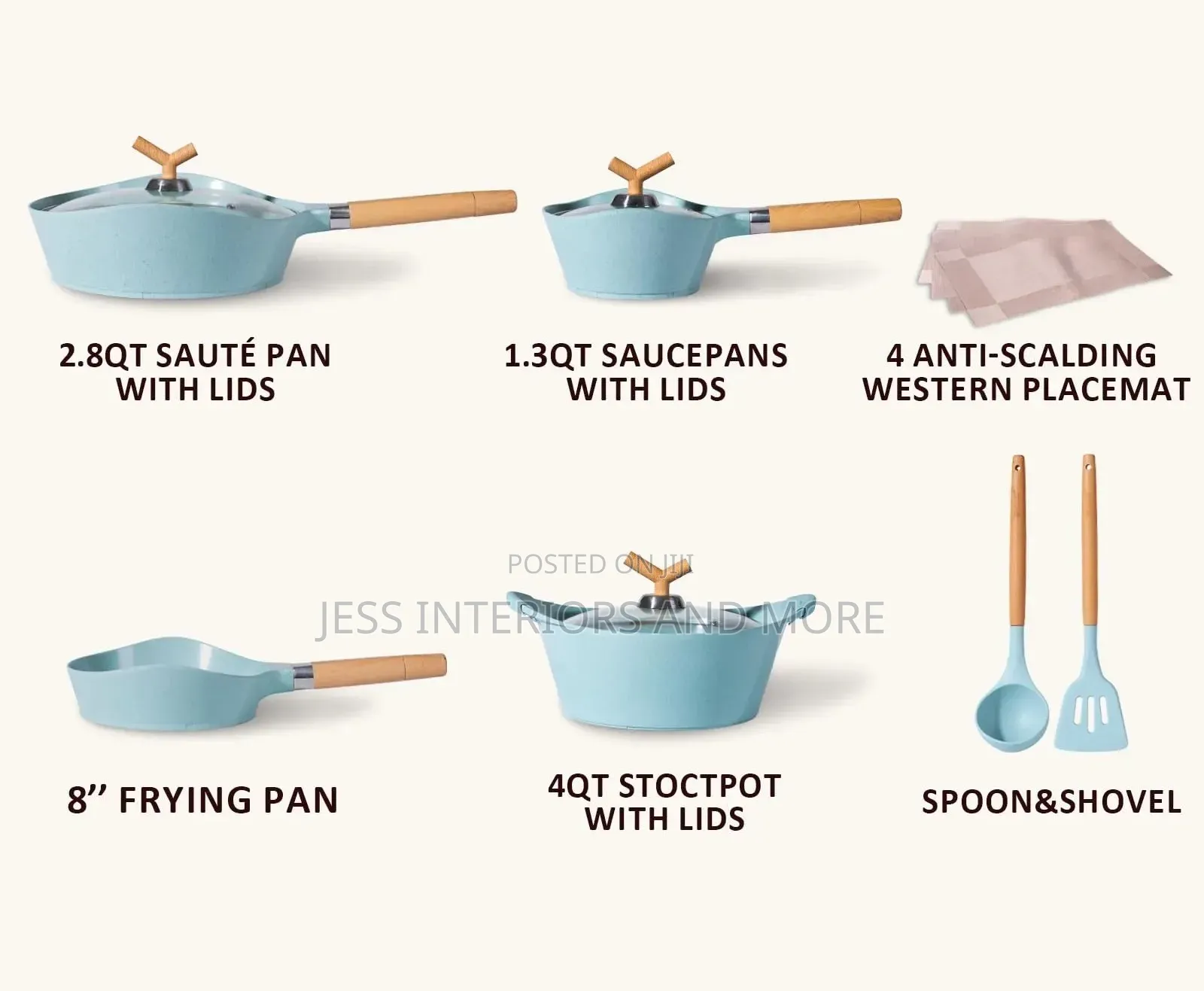 15- Piece Kitchen Cookware