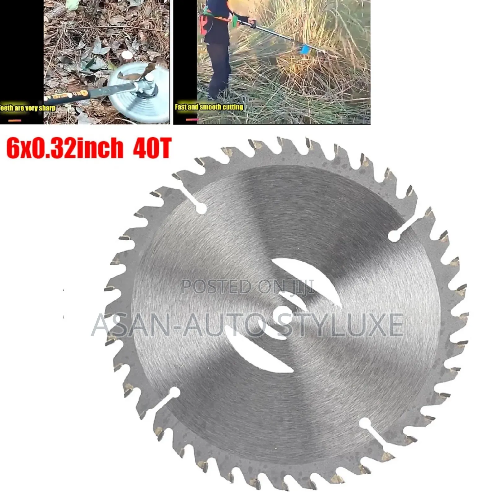 150mm 40 Teeth Metal Grass Trimmer Heads Blade Replacement