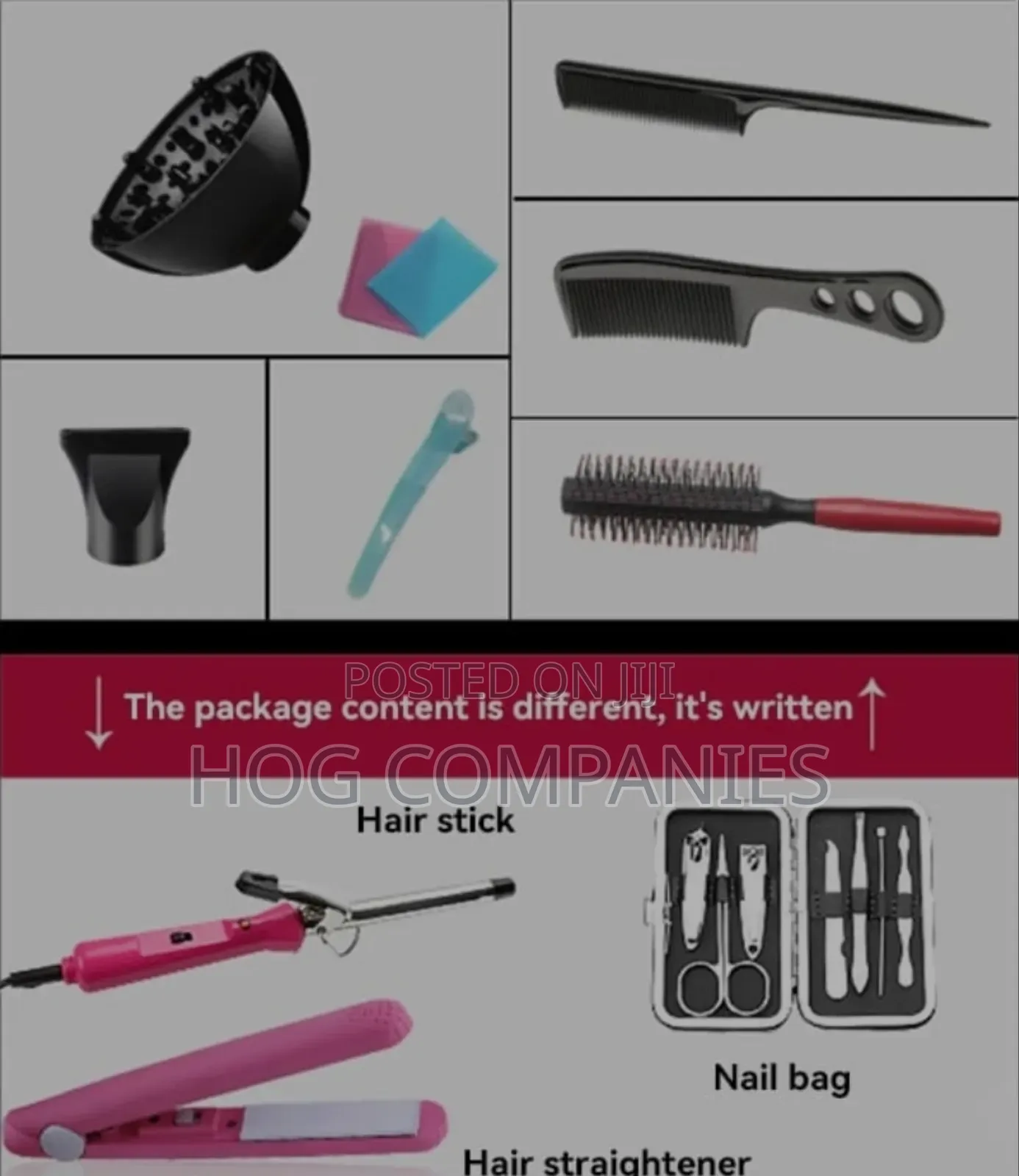 High Power Electric Hair Dryer Complete Set - Fast Delivery in 2 Hours