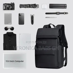 Potable Leather Backpack for 15 Inches Laptop Waterproof