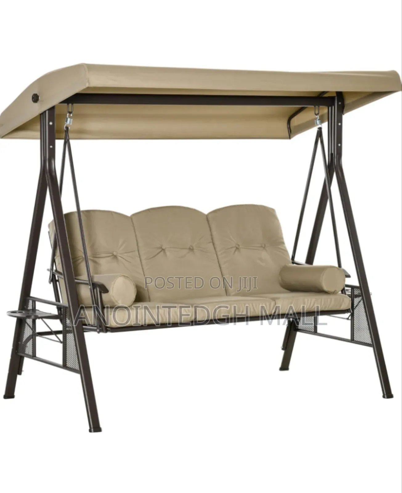 Outsunny 3 Seater Garden Swing With Sun Canopy