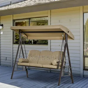 Outsunny 3 Seater Garden Swing With Sun Canopy