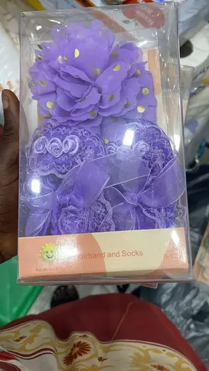 Baby Shoe Socks And Hair Band