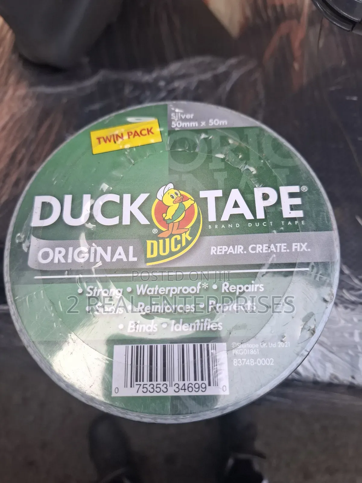Duck Twin Pack Original Duct Tape 50mm X 50 From Uk