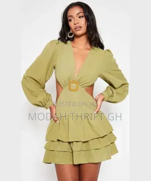 Photo - Cactus Green Cut Out Brunch Dress