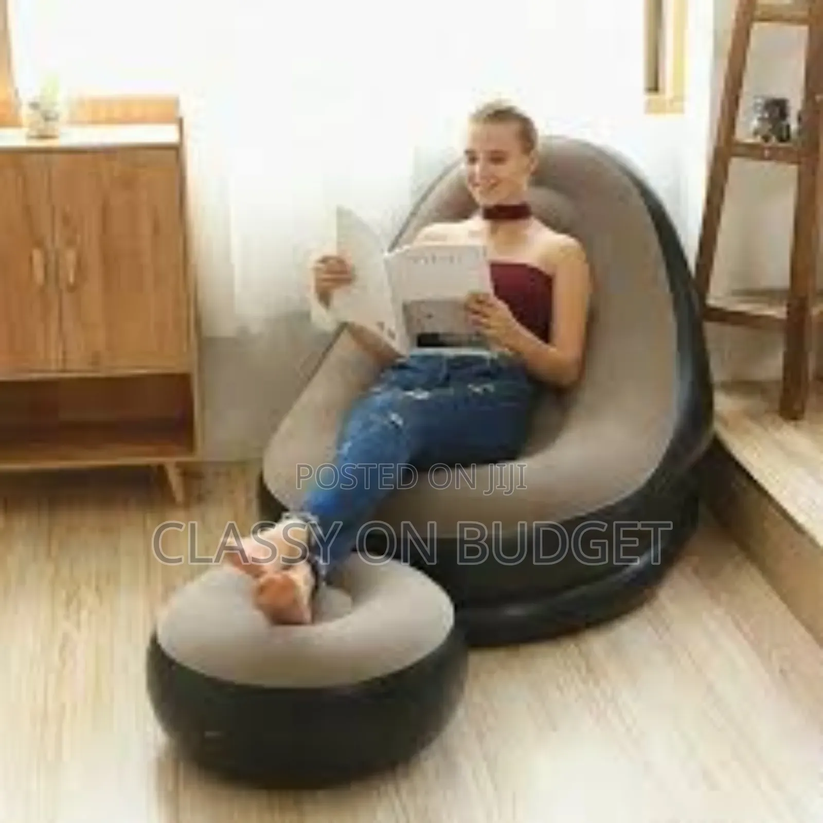 Inflatable Air Sofa With Pump.